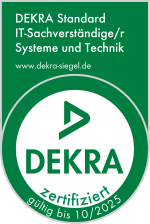 DEKRA Zertifizierter IT-Sachverständiger Systeme und Technik